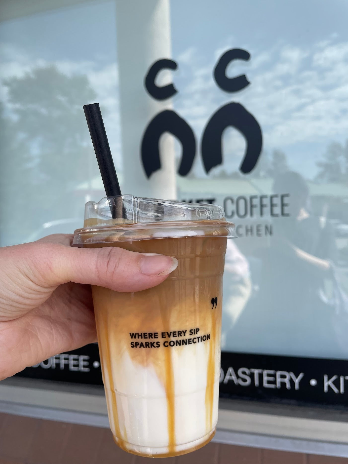 A go-to spot for iced coffee, with a Caramel Macchiato that stands out as a favorite, praised for being far better than Starbucks. The excellent baristas add to the overall experience at C Market Coffee.