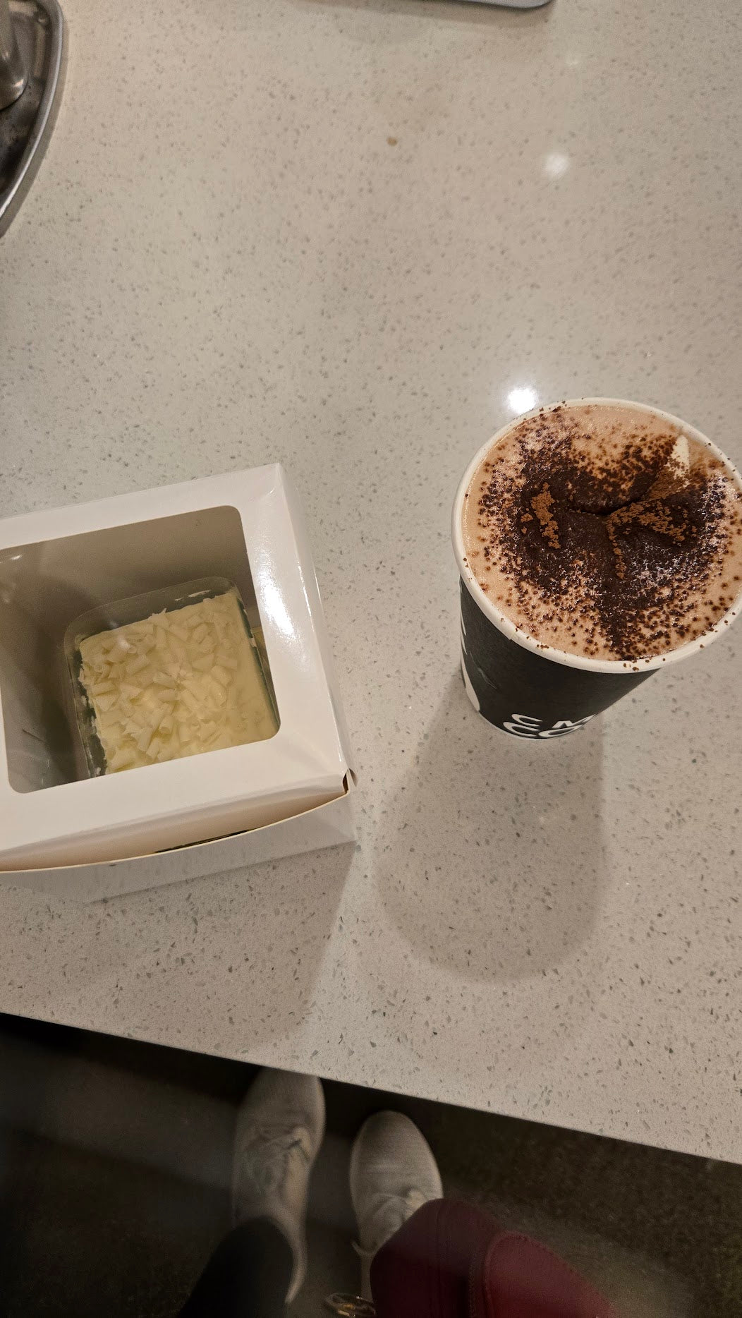 A variety of delicious food at C Market Coffee, including highly praised cakes and croissants, along with a wide selection of unique lattes that make it a favorite spot for food lovers.