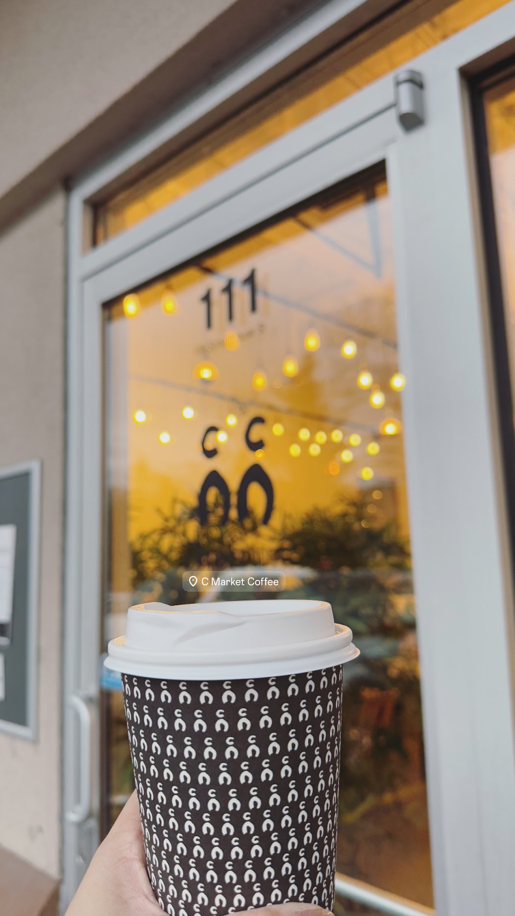 Mont Blanc Latte and Toasted Marshmallow Latte, perfect treats for a cold rainy day at C Market Coffee.