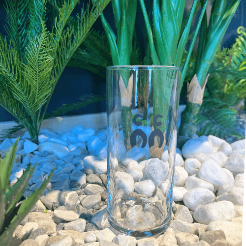 The C Market Coffee Tall Ice Glass Cup is ideal for refreshing cold drinks. Its sleek, transparent design showcases your beverages, whether it's iced coffee, tea, or a chilled specialty drink. Perfect for enjoying a cool treat in style.