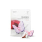 The Cockscomb Butterfly Teabag features a butterfly-shaped holder that delicately balances on the edge of a glass, containing Cockscomb tea made with natural ingredients. Its soft aroma and gentle flavor embody love and passion, with red blooms symbolizing strength. This caffeine-free tea offers a calming experience and is perfect for those seeking a pure, natural flavor without additives. Handcrafted in Korea.