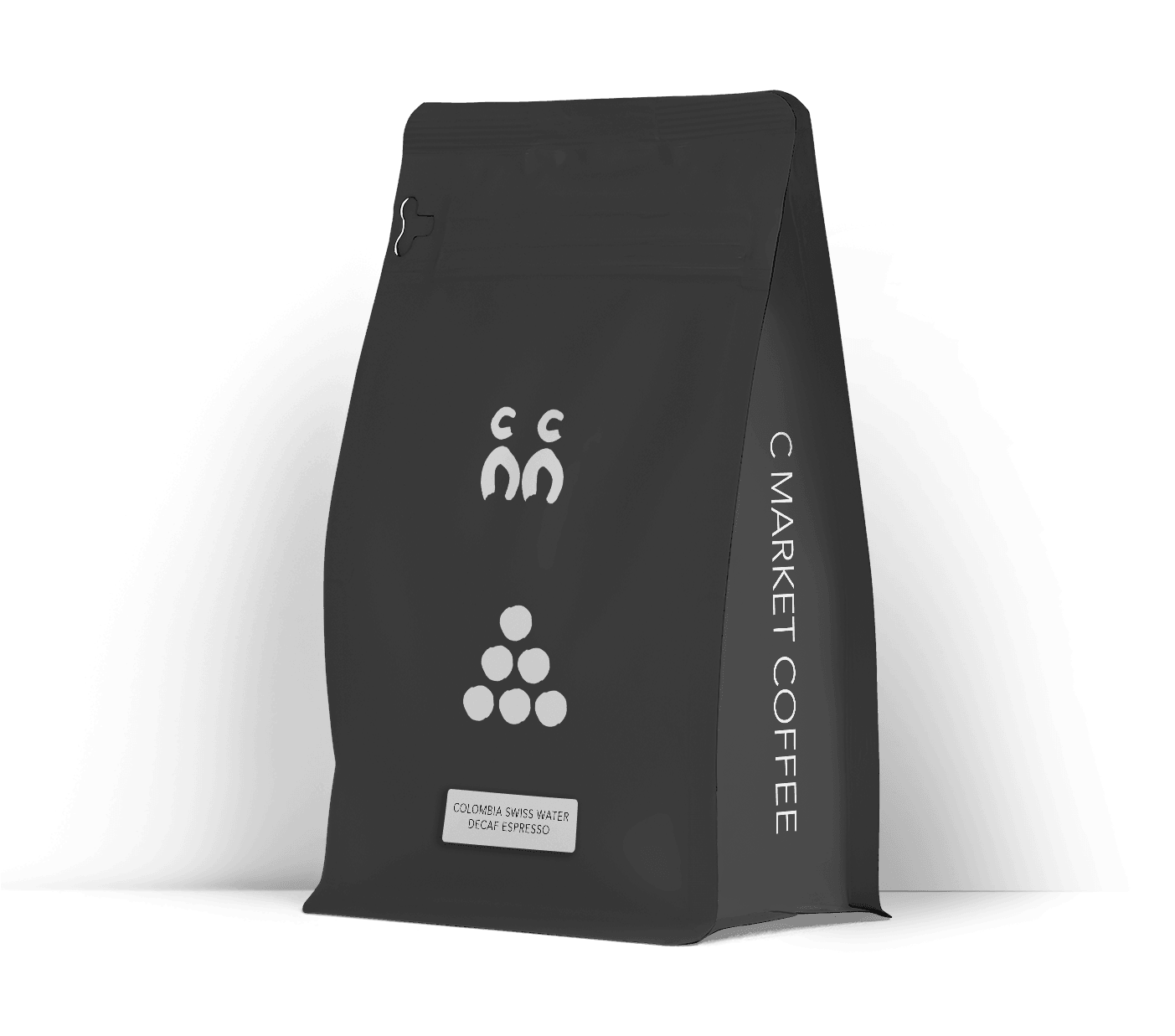 The Colombia Swiss Water Decaf Espresso is a premium decaffeinated coffee offering, roasted to a Medium Dark espresso point. It features tasting notes of soft, nutty chocolate with a smooth and clean finish. Available in 340g (12oz) or 5lb sizes, it's processed using the washed method with varietals including Caturra, Castillo, and Bourbon, and grown at altitudes of 1600m+. This coffee is perfect for those looking for a decaf espresso with rich flavor.